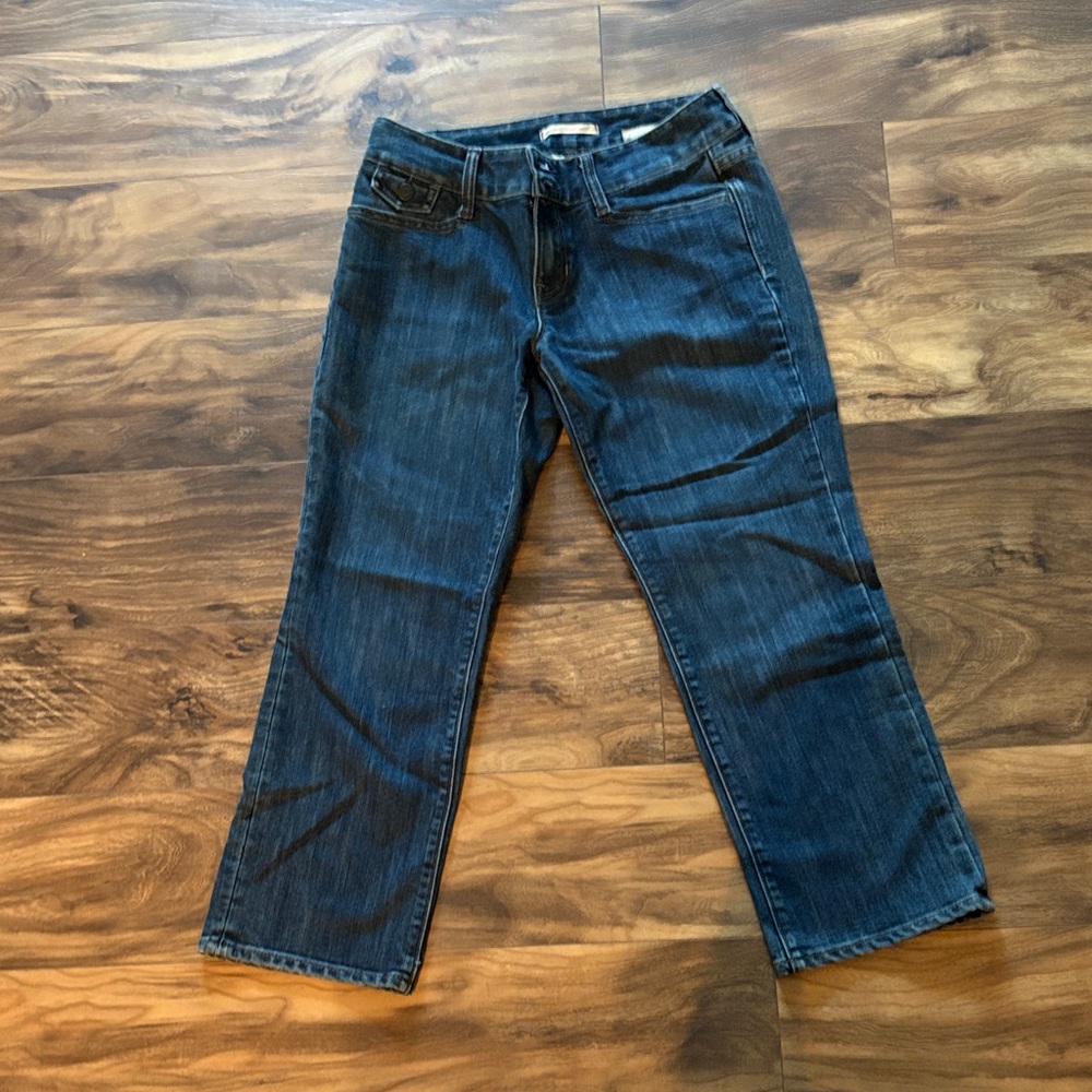 GAP Women's Dark Blue Cropped Jeans